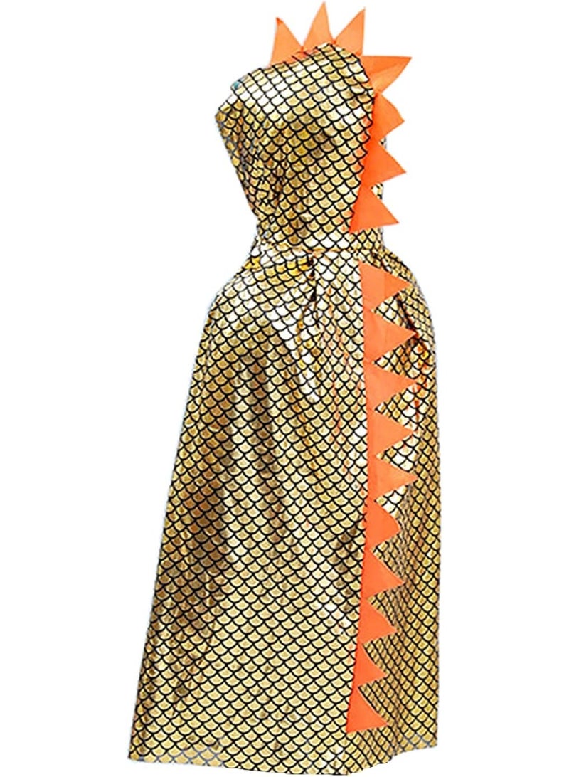 Jorunb Dinosaur Cape Dragon Hooded Cloak Halloween Costume Boy Girl Toddler Dress Up Clothes 3-8 Years Old - Image 1