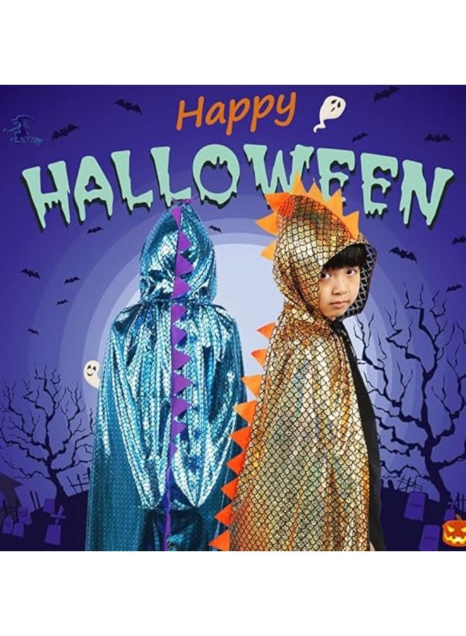 Jorunb Dinosaur Cape Dragon Hooded Cloak Halloween Costume Boy Girl Toddler Dress Up Clothes 3-8 Years Old - Image 4