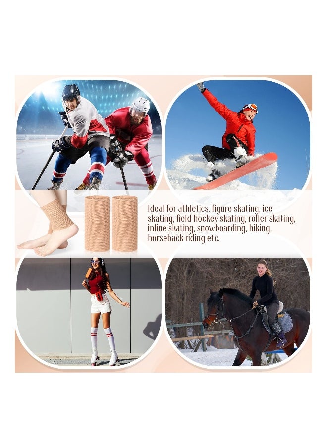 Generic Cross Ankle Gel Sleeves, Padded Skate Socks, Skateboard Accessories, Ankle Pads, Ankle Compression Sleeve, Ankle Protector Brace, for Skating Riding Ski, Ankle Protection, Foot Support Socks  - Image 2