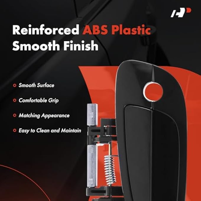 ريحني مقبض باب خارجي أمامي يساري من جانب السائق مع فتحة مفتاح متوافق مع نيسان ألتيما 2002 2003 2004 2005 2006 أسود أملس استبدال 806078J009 806079J400 - Image 5