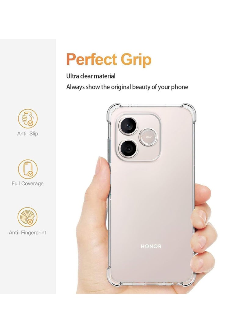 Adando [1+2]Clear Case Compatible with Honor 600 Lite, Airbag Protection, Ultra-thin Soft TPU Case with 2 Pack Tempered Glass Screen Protector (Claer) - Image 4
