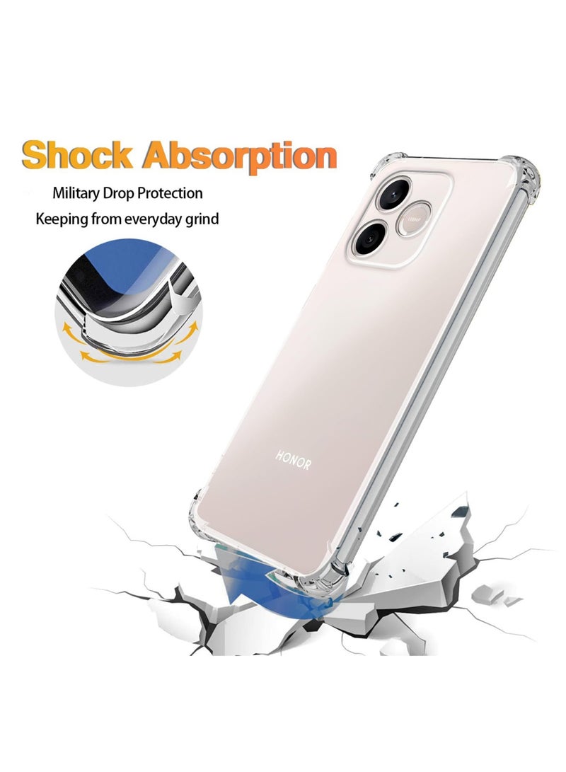Adando [1+2]Clear Case Compatible with Honor 600 Lite, Airbag Protection, Ultra-thin Soft TPU Case with 2 Pack Tempered Glass Screen Protector (Claer) - Image 3
