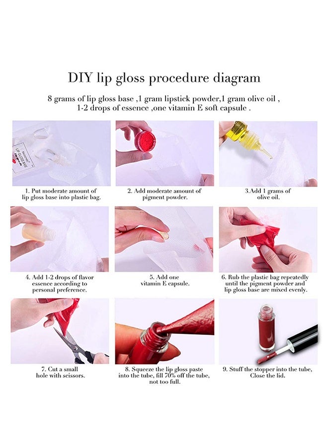 LANGMANNI Lip Gloss Base Lip  Gloss Diy  Lip , Lip Gloss Base Oil Material Lip Makeup Primers, Primer for DIY Handmade Micro Light Lip Balms Lip Gloss, Moisturizing Basic Gel - 20ML (Golden Pearlescent) - Image 5