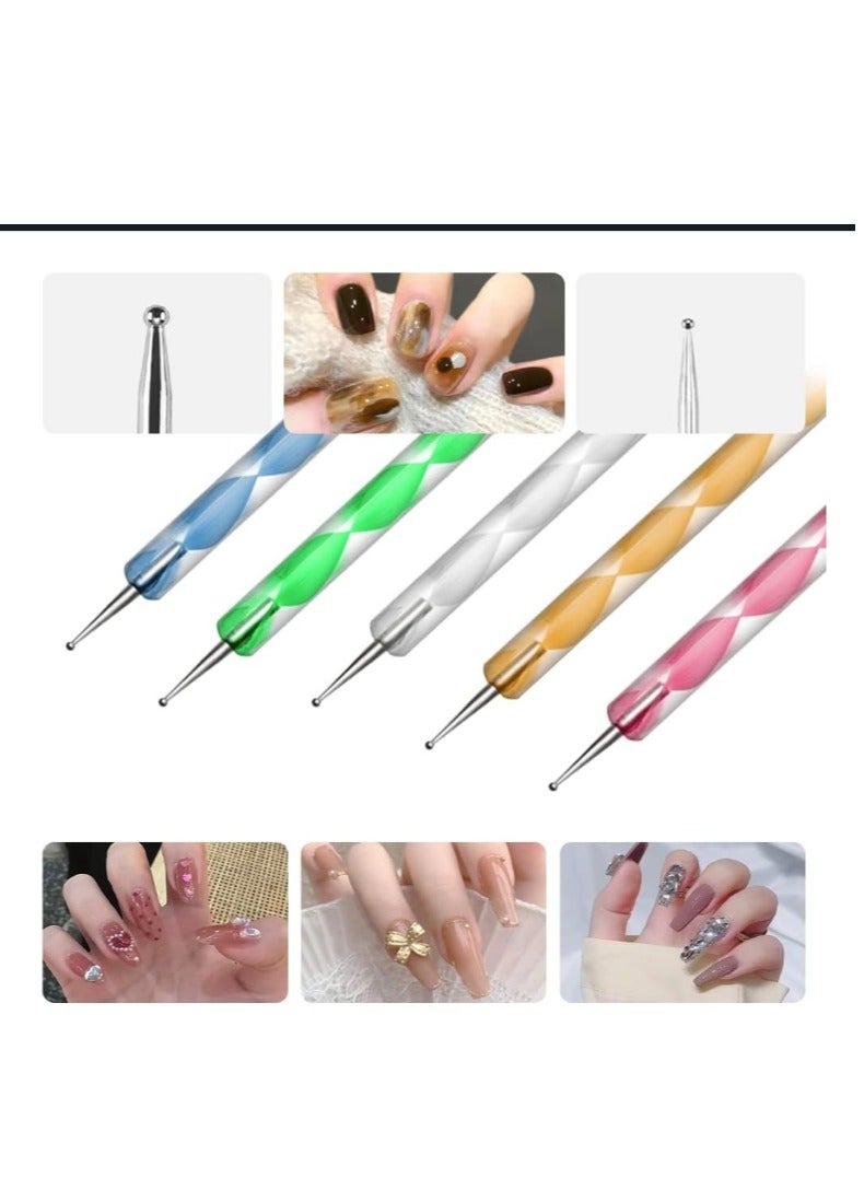 5 قطع من أقلام التنقيط، أدوات تنقيط فن الأظافر، قلم تنقيط فن الأظافر، باديكير فن الأظافر، ديكور فن الأظافر، رسم فن الأظافر، قلم تنقيط، تصميمات فن الأظافر بنفسك، 5 قطع - Image 4