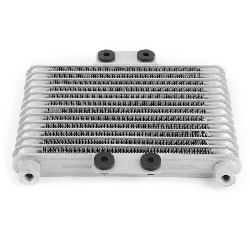 13 Row Universal Motorcycle Engine Oil Cooler Cooling Radiator Replacement 125-250CC Silver - Image 3
