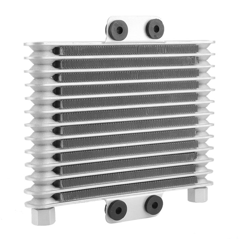 13 Row Universal Motorcycle Engine Oil Cooler Cooling Radiator Replacement 125-250CC Silver - Image 5
