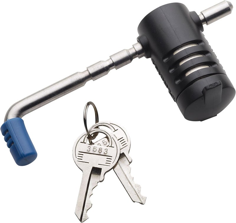 MasterLock Trailer Lock, Stainless Steel Adjustable Coupler Latch Lock, 2847DAT - Image 1