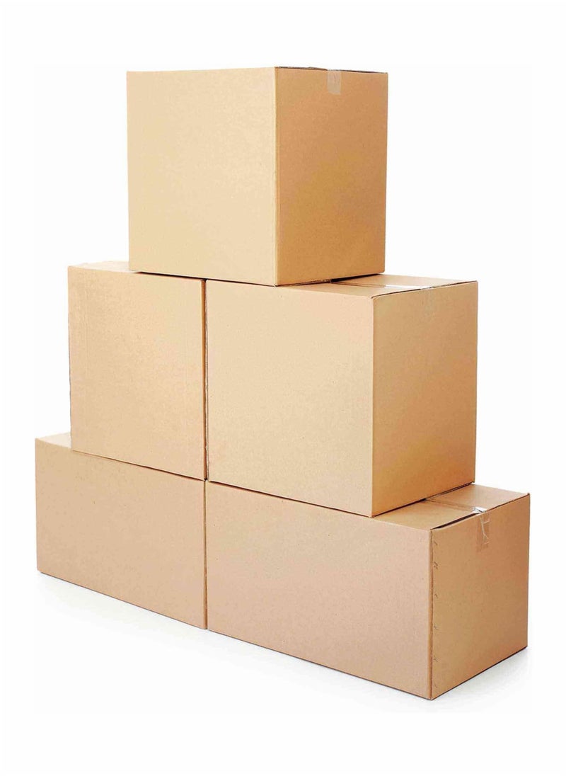 Toshionics 10 Pieces of Heavy Duty 5-Ply Corrugated Cardboard Shipping Boxes Double Wall Recyclable Large Storage Box Use for Mailing Krafts  Durable Packaging House Moving Supplies Multi-Use Brown Strong Cardboard Box 45x45x45cm  - Image 5