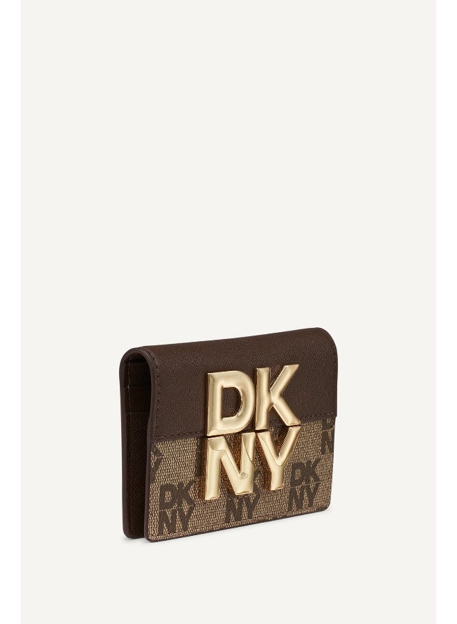 DKNY Echo Bifold Cardhold Women's Brown - Image 2