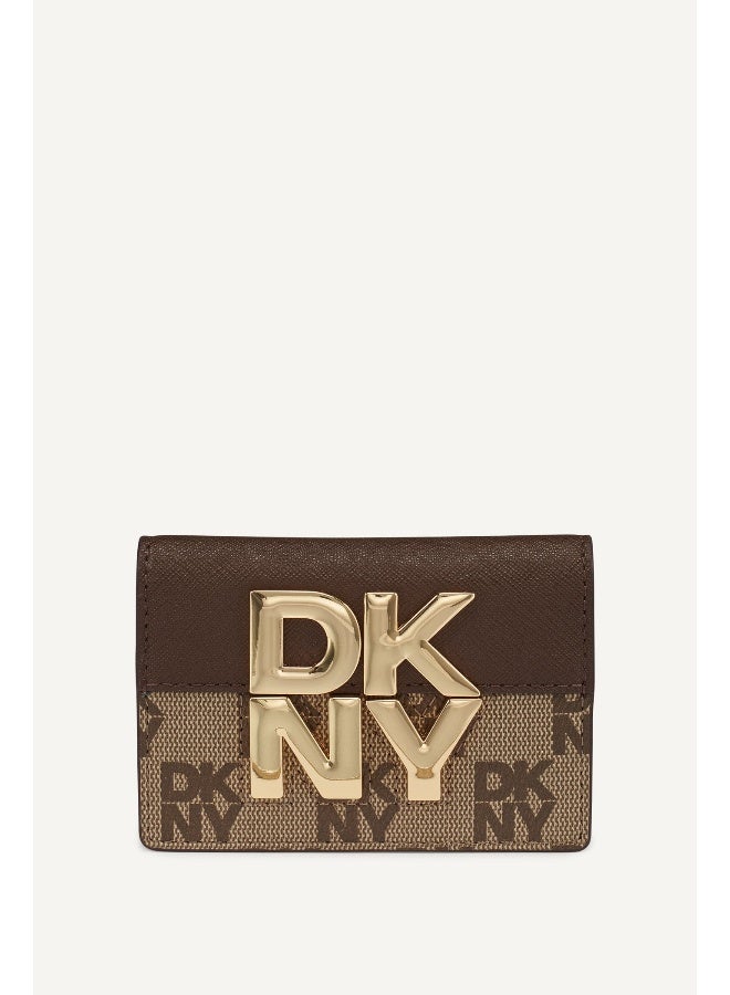 DKNY Echo Bifold Cardhold Women's Brown - Image 1