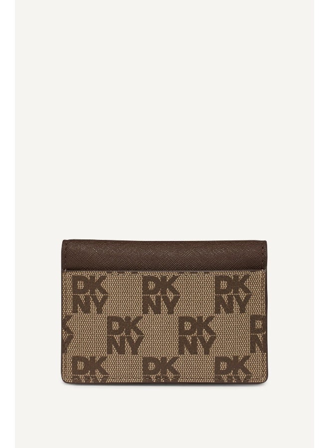 DKNY Echo Bifold Cardhold Women's Brown - Image 3