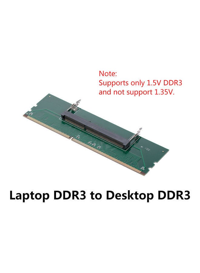 NIBEMINENT DDR3 Laptop To Desktop Memory RAM Connector Green - Image 3