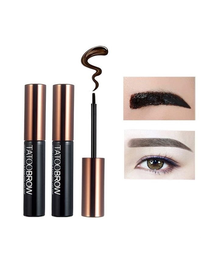 wenfeng - 2 PCS Tattoo Peel Off Eyebrow Gel Tint,Semi Permanent Tattoo Brow Peel Off Tint Gel,3 Days Long-Lasting Waterproof Eyebrow Tattoo Makeup,Waterproof,Easy Application(103 Gray Brown) - Image 1