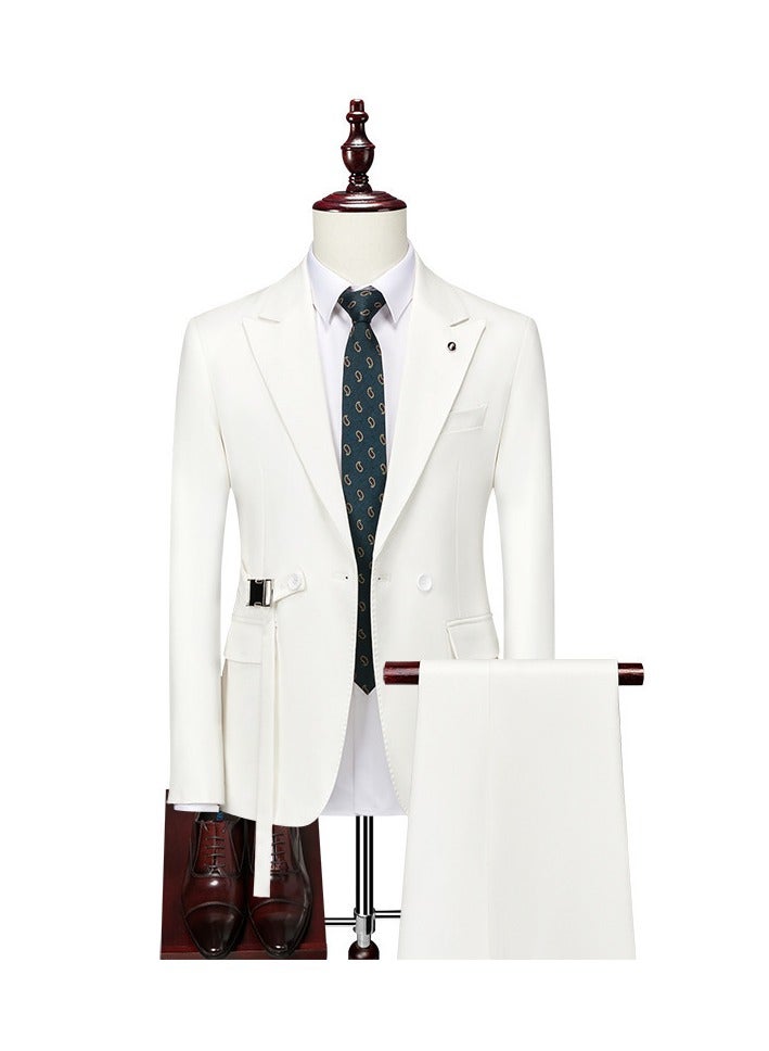 Shougu New Slim Fit Business Casual Fashionable Suit  - Image 1