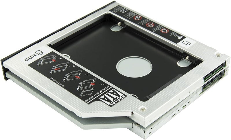 HIGHFINE Universal 9.5mm SATA to SATA 2nd SSD HDD Hard Drive Caddy Adapter Tray Enclosures for DELL HP Lenovo ThinkPad ACER Gateway ASUS Sony Samsung MSI Laptop - Image 4