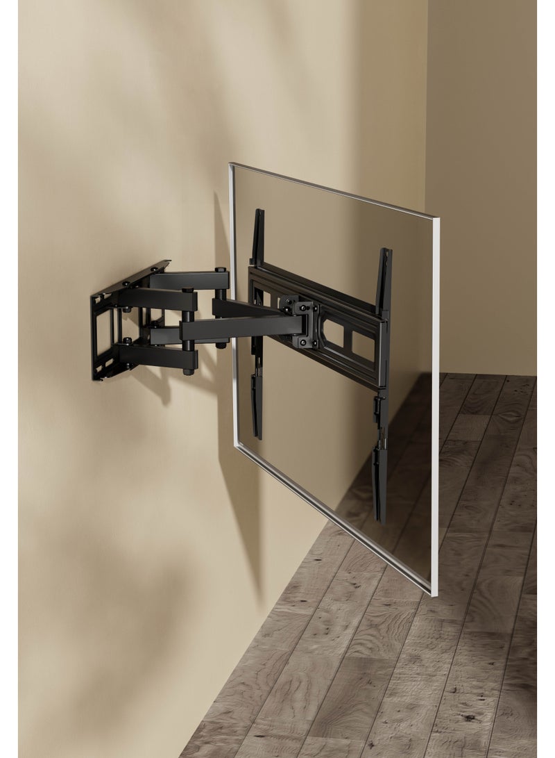 Skill Tech SH 800P Swivel TV Wall Mount for 37"-82" LED LCD Screens, VESA 600x400, Extendable Arm 67–355mm, 40kg Load Capacity – Black (Economic Series) - Image 5