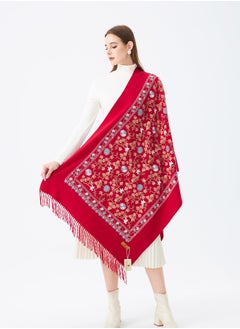 Sky cashmere Embroidered Shawl  - Image 1