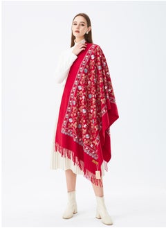 Sky cashmere Embroidered Shawl  - Image 2