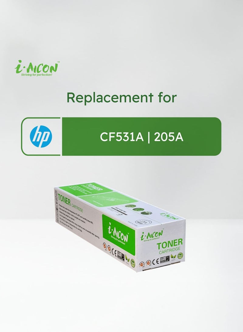 i-Aicon Compatible Laser Toner Cyan (HP CF531A | 205A) - Image 3