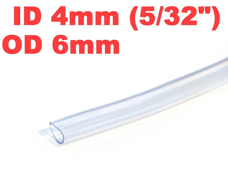 siny Inner diameter 5/32" 4mm 33 Ft 10 Meter PVC Clear Tubing Flexible Air Water Delivery Hose - Image 2