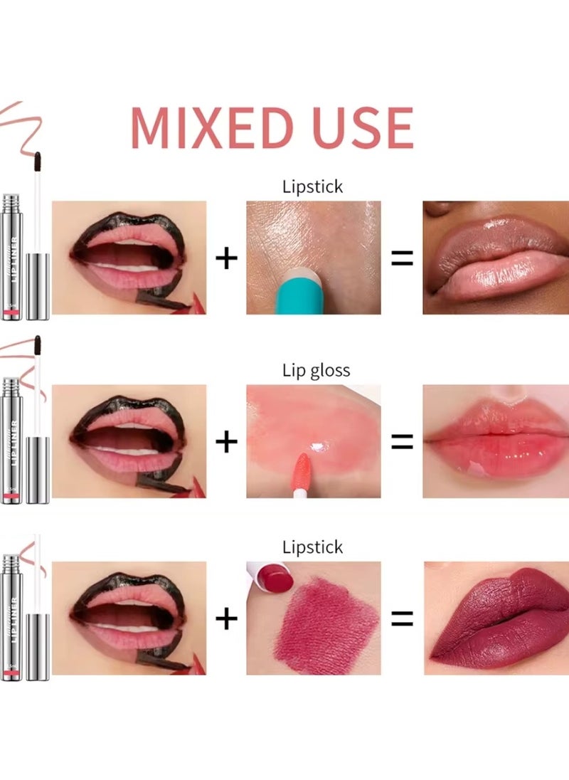lakerain - Peel Off Lip Liner Tattoo Peel Off Lip Stain Long Lasting Lip Stain Peel Off Infused with Hyaluronic Acid and Vitamin E Waterproof Long Lasting Highly Pigmented Matte Lip Tint Rose Pink 01 - Image 1