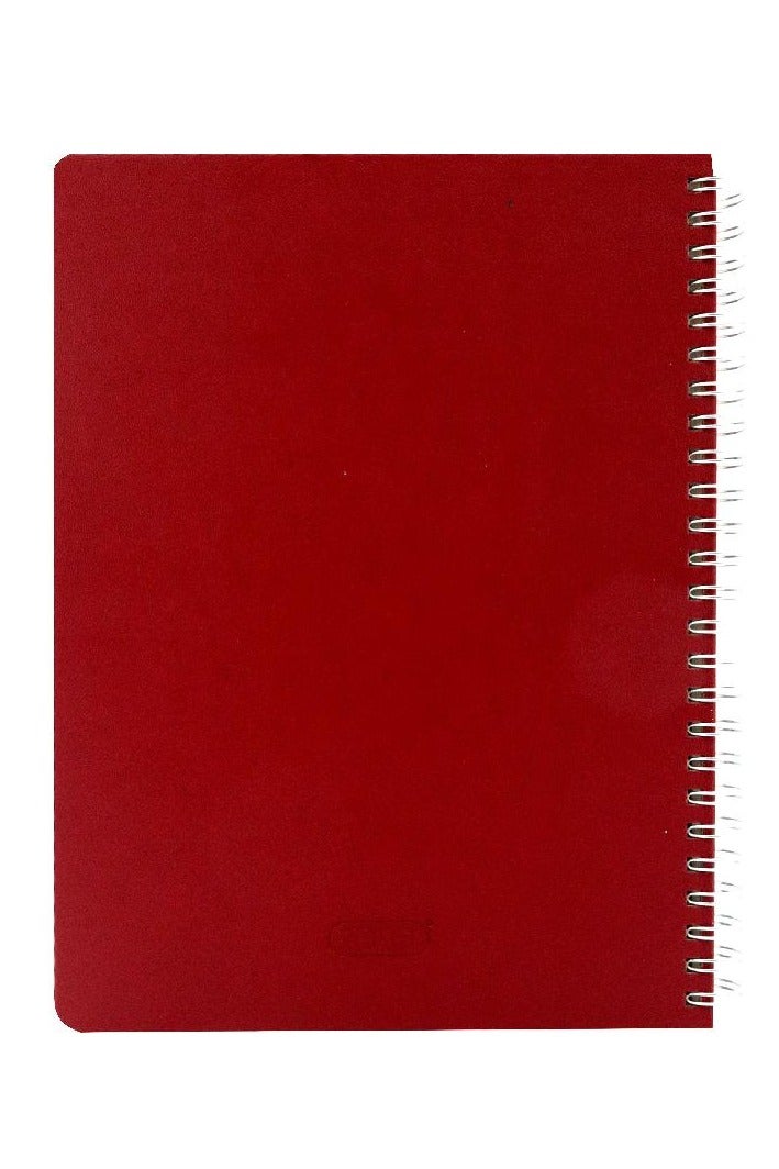 ROCO Notebook Leatherette | 16.3 x 21.5 cm | 80 Sheets | Lined | Burgundy - Image 2
