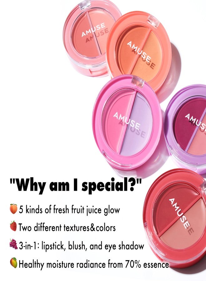 Amuse SEOUL Lips and Cheeks Healthy Balm 04 GRAPE BALM | Moisturizing, Glossy, Creamy Texture, Lightweight, Dewy Finish, Natural-looking Color, K Beauty Makeup, Vegan (1.5g / 0.05 oz) - Image 5