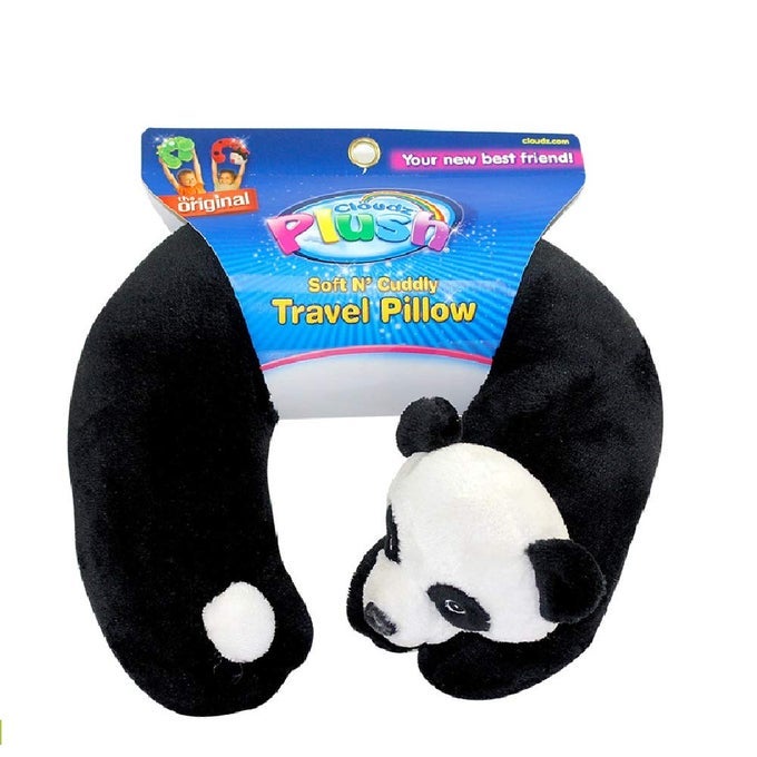 KIDS PLUSH ANIMAL NECK PILLOW PANDA