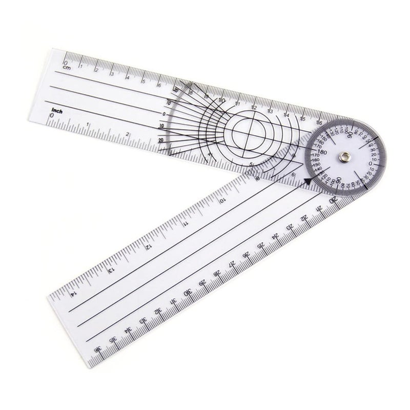 Tyenaza Multifunctional Orthopedic Ruler, Medical Goniometer Angle Ruler Human Bone Joint Measuring Tool for Knee Joints, Elbow, Shoulder - Image 1