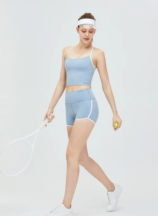 KAWN.YOGA Womens Athletic Strap Sleeves with Square Neckline