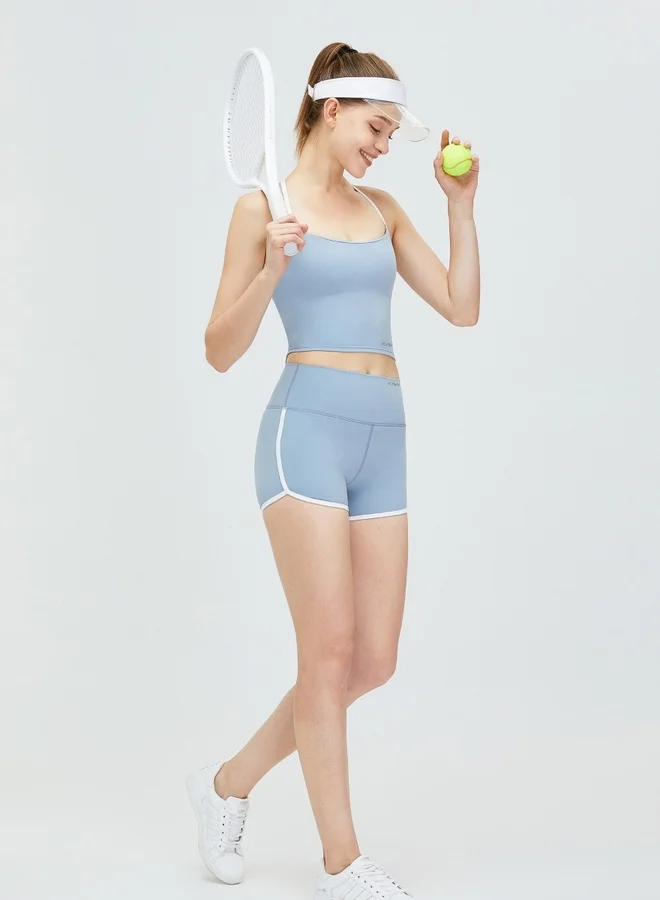 KAWN.YOGA Womens Athletic Strap Sleeves with Square Neckline
