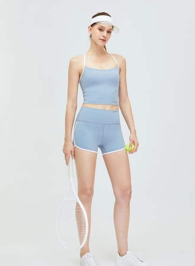 KAWN.YOGA Womens Athletic Strap Sleeves with Square Neckline