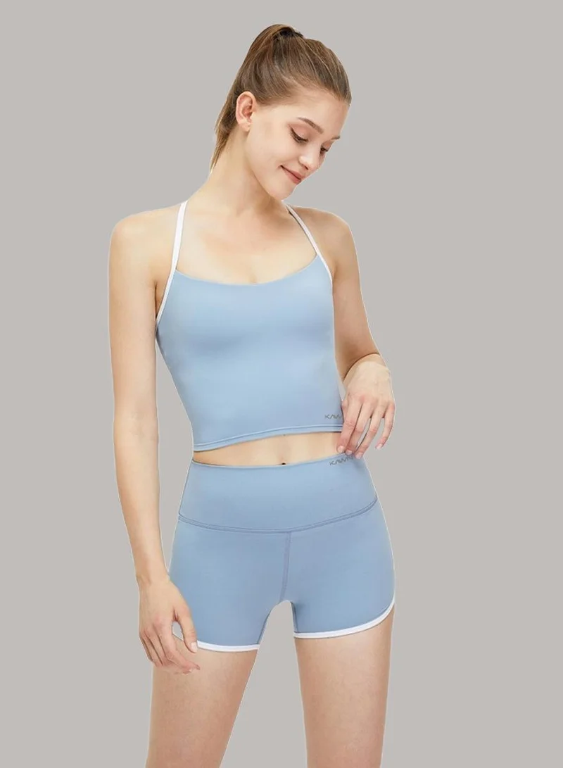 Womens Athletic Strap Sleeves with Square Neckline