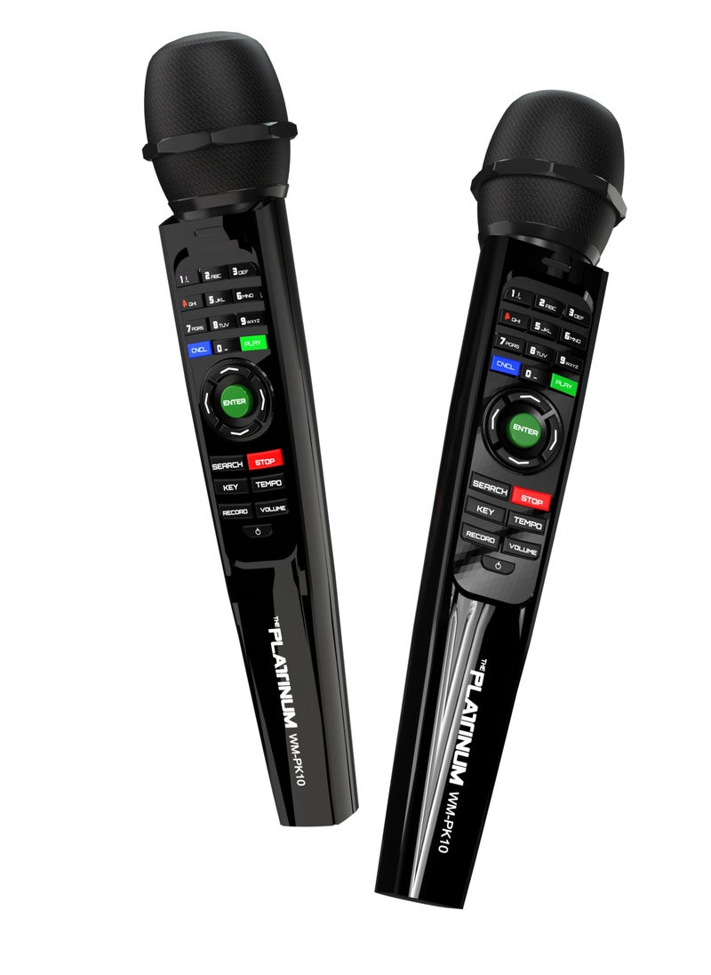 Platinum Karaoke - PLATINUM PK10 KARAOKE TROLLY SPK & PARTY JUKEBOX PA SYSTEM WITH 2 W/L MIC HUGE SONG LIBRARY 23K + MIXED LANGUAGE INDIAN ENGLISH &FILIPINO KARAOKE SONGS BUILT-IN & RECHARGEABLE 5/6 HOURS BATTERY BACKUP - Image 1