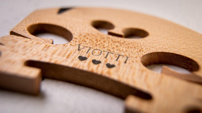 Viotti Violin Bridge 4/4: Finer Grade Solid Maple Violin Bridge, Pre-Cut & Pre-Fitted to Fit Most 4/4 Violins, Crafted by Highly Skilled Experts for Sharper Sound, Volume, Beauty & Clarity - Image 3