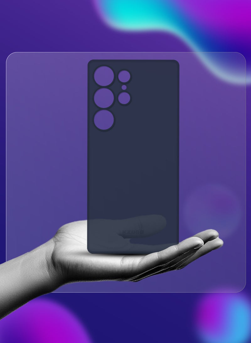 KZDOO Air Skin Slim Case for Samsung Galaxy S25 Ultra All Around Full Protection Ultra Slim 0.3mm Thickness 4g Feather Weight with 3D Screen Protector - Blue - Image 5