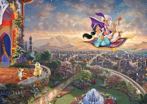 Schmidt Spiele 59950 Thomas Kinkade Disney Aladdin Jigsaw Puzzle 1000 Pieces - Image 1