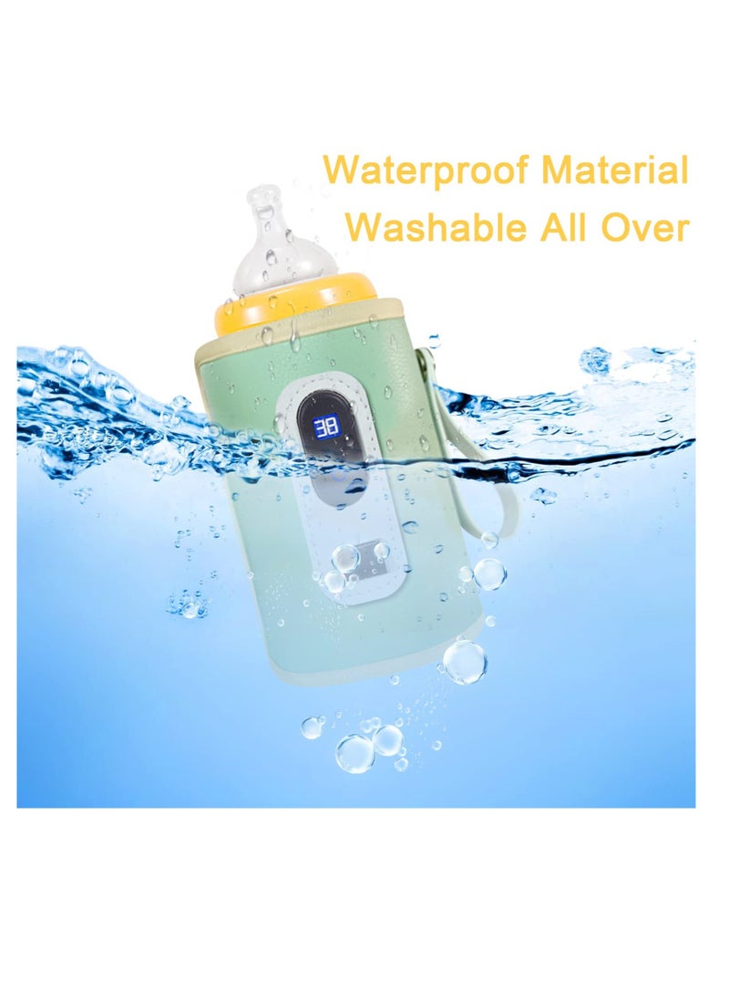 Generic Bottle Warmer Cover, Baby Bottle Heater, USB Bottle Warmer Bag, Portable Baby Bottle Food Warmer, with 5 Levels of Temperature Adjustment, Travel Smart Insulation Milk Bottle Cover Bag  - Image 4