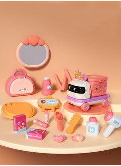 Toyzey 2 in 1 Pretend Play Car Toy Set Children Makeup Game Toy with 2 Forms Can be Freely Transformed  - Image 5