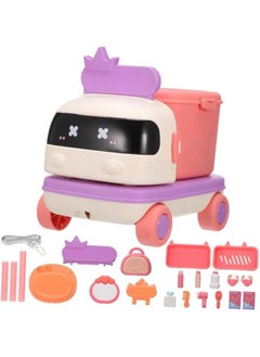 Toyzey 2 in 1 Pretend Play Car Toy Set Children Makeup Game Toy with 2 Forms Can be Freely Transformed  - Image 4