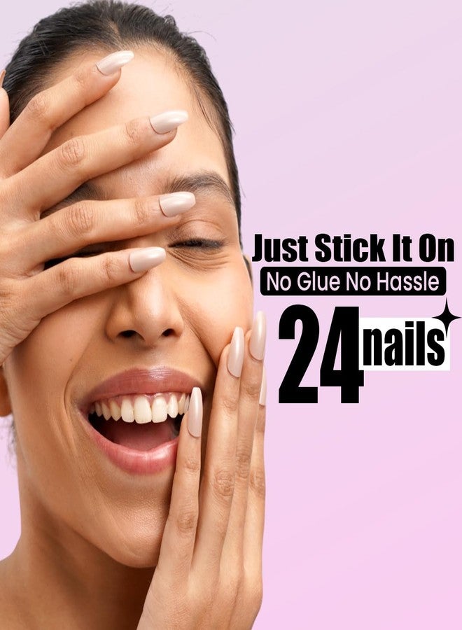 سانفي أظافر سانفي اللاصقة الفورية - لون قهوة كلاسيكي | مجموعة من 24 ظفر صناعي قابل لإعادة الاستخدام | سريعة، خفيفة الوزن، مظهر صالونات التجميل، تدوم حتى 3 أسابيع | مثالية للمهرجانات والمناسبات الخاصة - Image 2