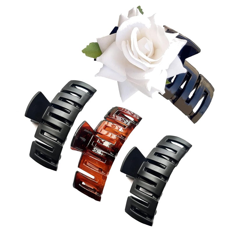 BIRDWARE Medium-Size Multi Color Imported Acrylic Material Butterfly Hair Clips For Women | Hair Clutchers - Image 1