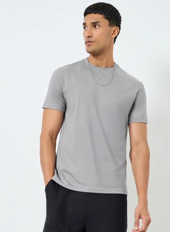 Styli Men Graphic Print Crew Neck T-Shirt
