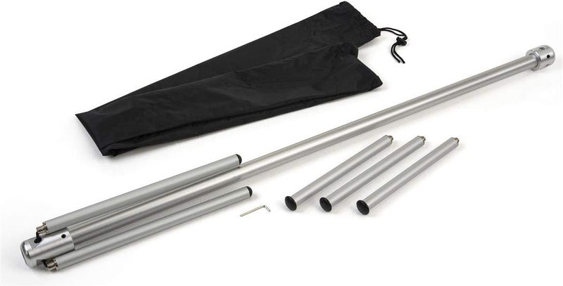Displays2go Displays2go ThreeWay Straight Arm Garment Rack Portable Aluminum  - Image 5