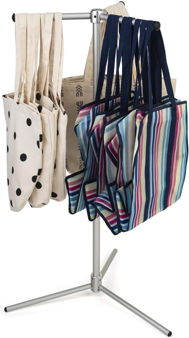 Displays2go Displays2go ThreeWay Straight Arm Garment Rack Portable Aluminum  - Image 2