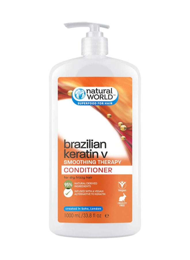 Natural World - Brazilian Keratin Conditioner 1000ml - Image 1