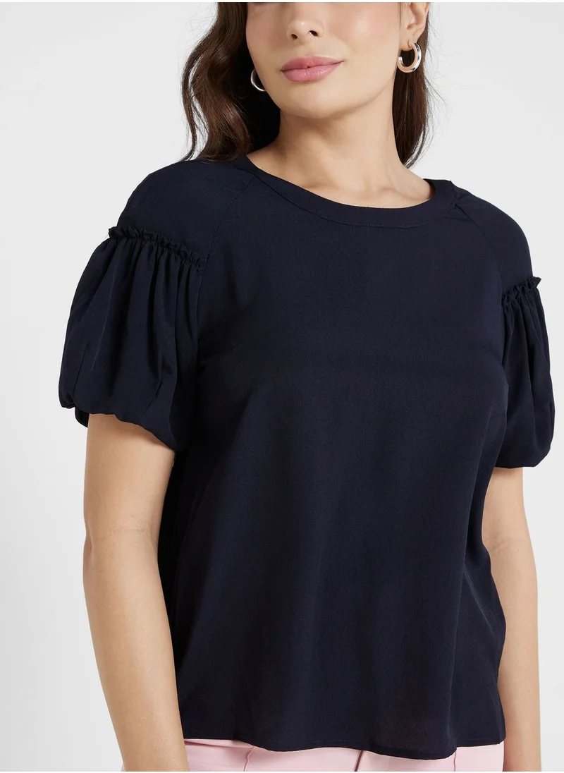 French Connection Crew Neck Knitted Top
