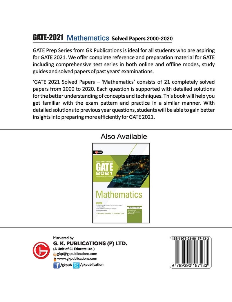 GATE 2021 - Mathematics - Solved Papers 2000-2020  - Image 2