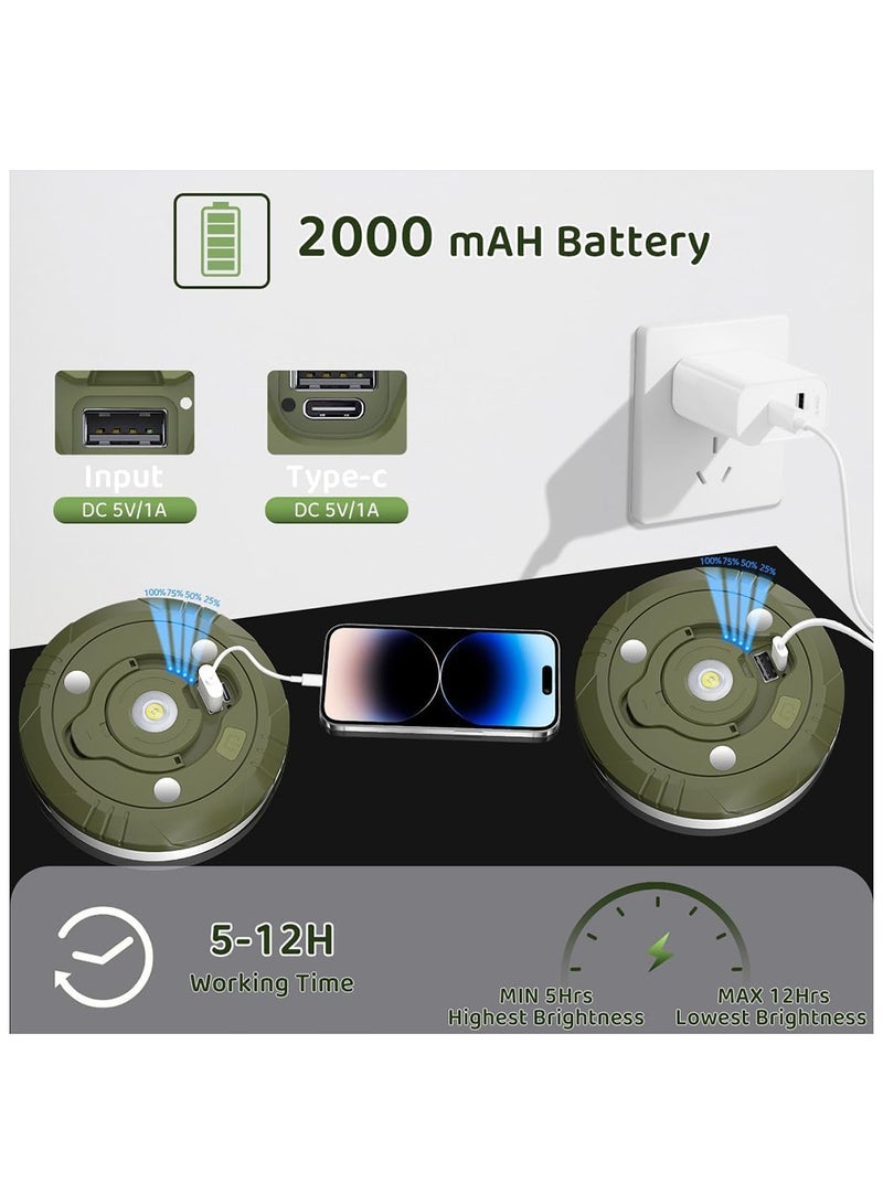 توبيز سلسلة أضواء التخييم من توبي، 10 أمتار، 4 في 1 أضواء خارجية مع 5 أوضاع قابلة للتعديل، أضواء سلسلة LED قابلة لإعادة الشحن، مصباح تخييم محمول IP44، ضوء طوارئ للمشي لمسافات طويلة، خيمة، فناء، ديكور - Image 3