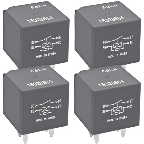Casalytics Automotive Relay 15328864 D1741C (Pack of 4) – 12V 40A 4-Pin SPDT Automotive Relay 12193604 13503102 Replacement – A/C Compressor, Starter & Fan Control for Chevy Silverado, GMC, Buick - Image 1